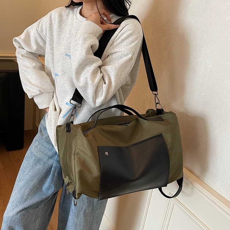 Moda saco de viagem curta distância grande capacidade bolsa bagagem mochila das mulheres dos homens saco de armazenament