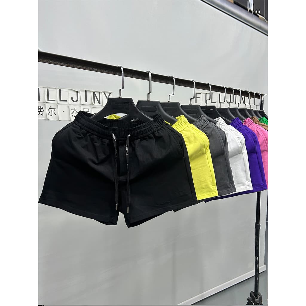 FILLY Shorts Esportivos Homens Mulheres Casais Casual Cordão Cintura Elástica All-Match Stretch Super Shorts Calças de T