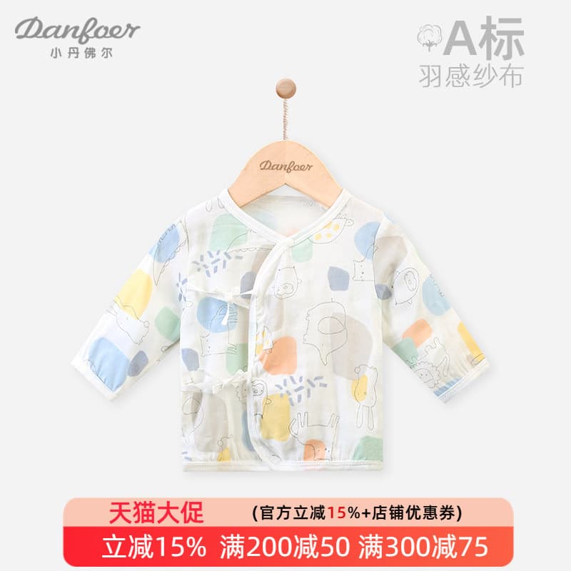 0-3 meses roupas de gaze recém-nascido verão bebê recém-nascido amarrado topo monge roupas de manga comprida camiseta ar
