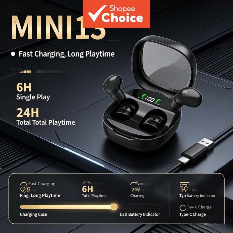 MINI13X Fones De Ouvido Requintadamente Silenciosos Suavemente Sem Fio Sono Ultra Minúsculo Invisível Vestindo Estéreo