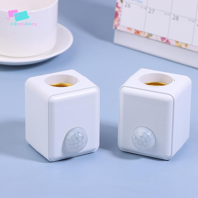 Abongbanghn AC110-240V Montado Na Parede LED Sensor Infravermelho Humano Suporte Da Lâmpada Atraso Inteligente E27 Paraf