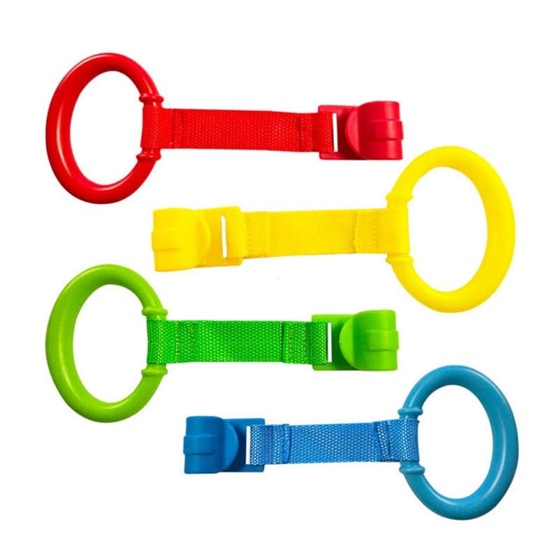 Estone Cercadinho Puxar Anel 4 Pçs Conjunto Bebê Stand Up Walker Ferramenta Berço Ganchos