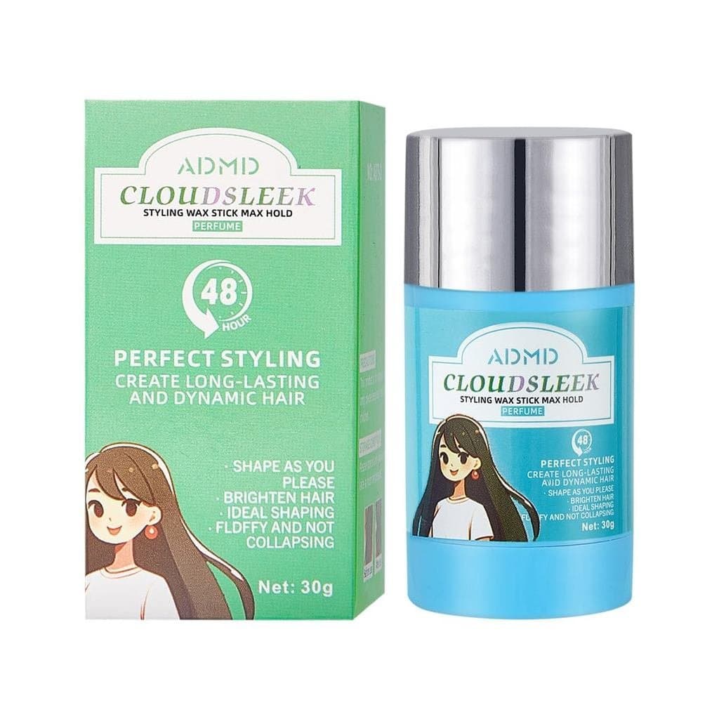 Bastão de Cera para Cabelo, Cera Modeladora de Fixação Forte e Longa Duração, Acabamento Natural Não Oleoso, Controla Fi