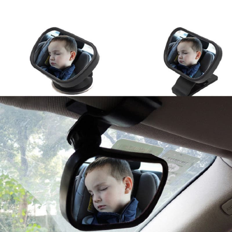 Espelho retrovisor 2 em 1 com ventosa (espelho para observação de criança em cadeira voltada para trás)