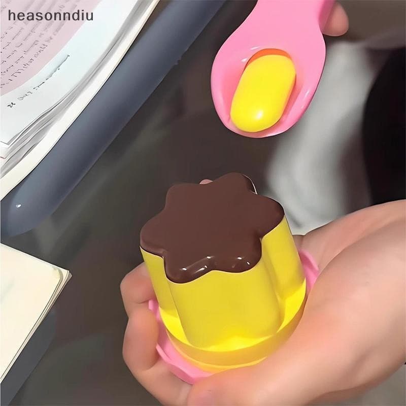[heasonndiu] Pudim De Alimentação De Alimentos Brinquedo Ornamento De Mesa Bonito Geléia Rosa Morango Conjunto De Enfeit