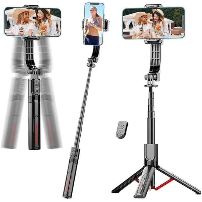 Estabilizador De Cardan De Telefone Para , Bastão De Selfie E Tripé Com Controle Remoto | Interruptor Horizontal/Vertica