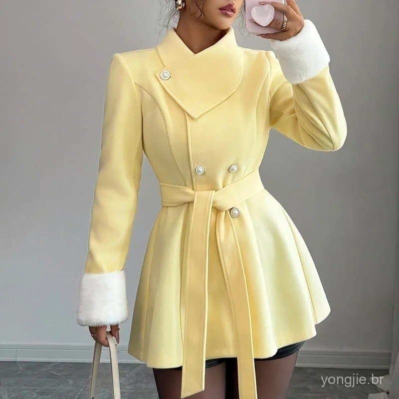 Women Jackets Fashion Long Sleeve Slim Women Jacket Elegant Lace-up Jacket Coat Women Outerwears Jaqueta Feminina 2026 Q
