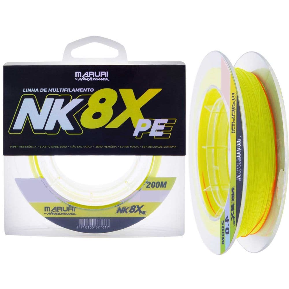 Linha Multifilamento Maruri NK 8X 0,16mm 17,6lb 200m