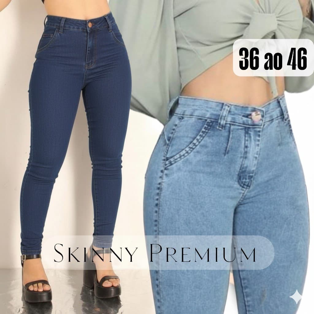 CALÇA FEMININA SKINNY   *JEANS PREMIUM*