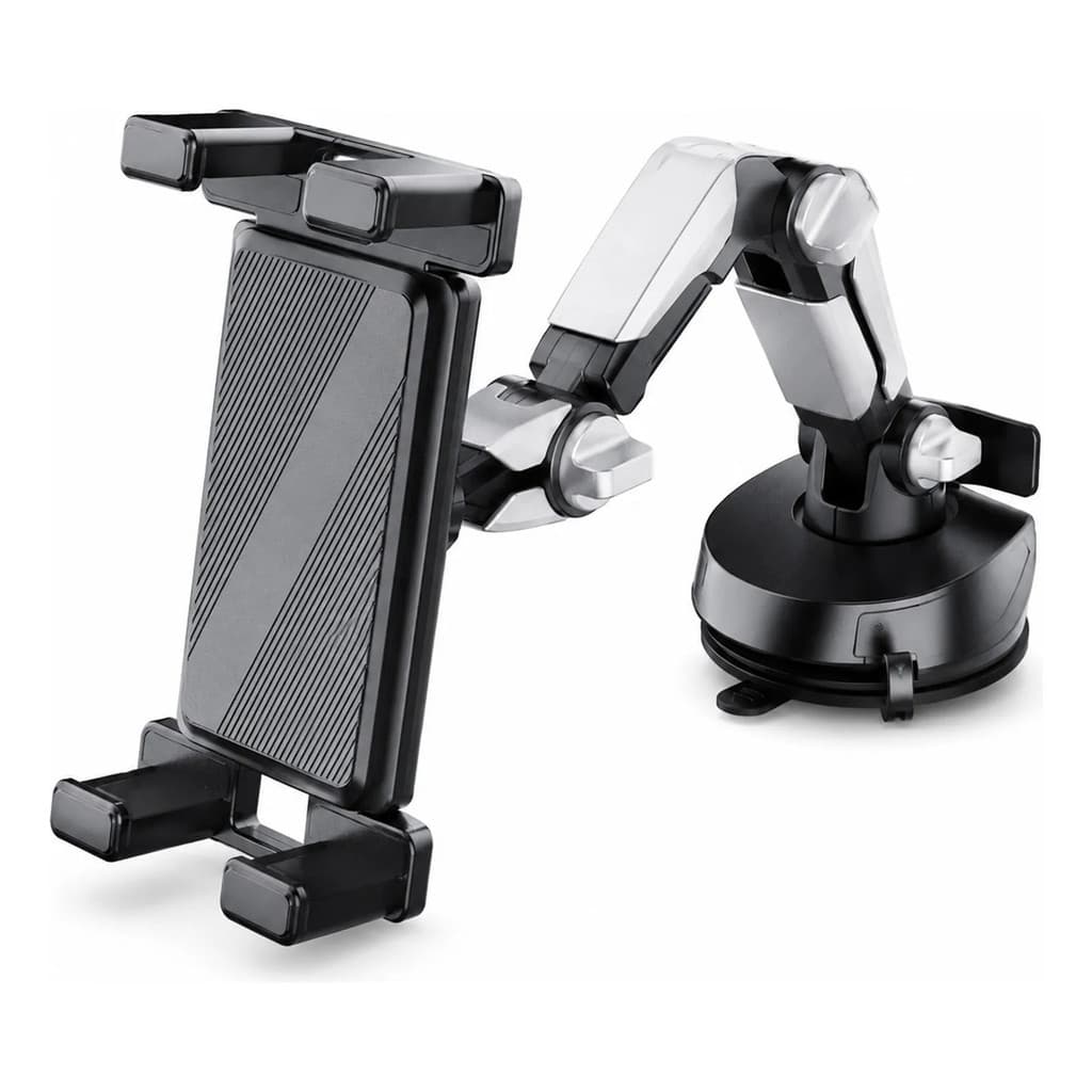 Suporte Veicular Articulado Para Celular Com Ventosa Preto