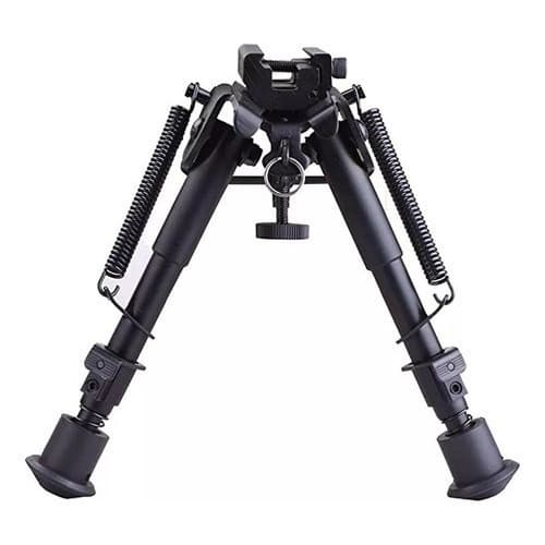 Bipé Tático Abs Retrátil Ajustável Preto Alumínio 182-255mm