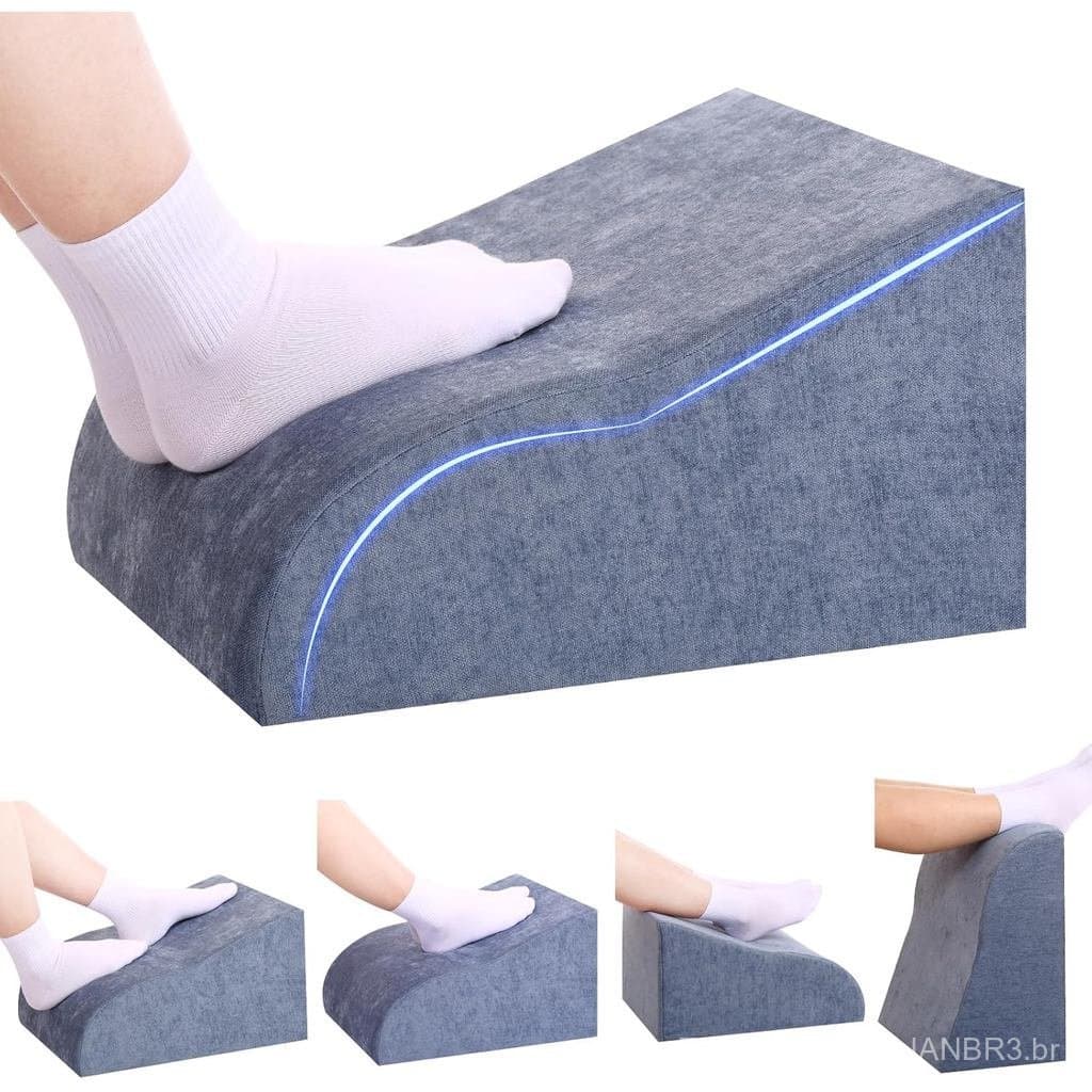 Apoio para os Pés para Colocar Sob a Mesa no Trabalho, Apoio Ergonômico para os Pés com Capa Lavável para Escritório, Ca