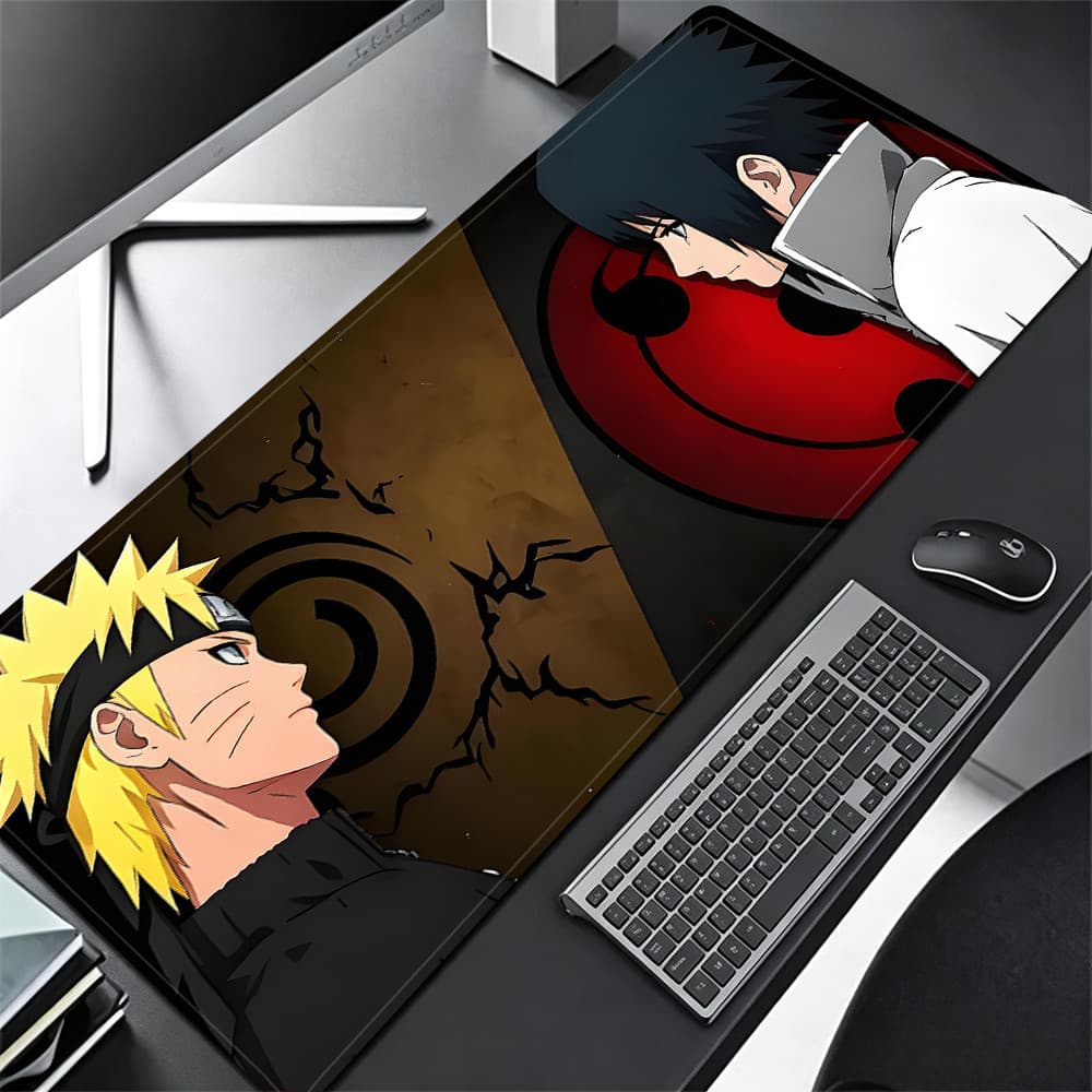 Grande Jogo Mouse Pad Antiderrapante 80X30 CM Impressões Personalizadas Mousepad Borda Costurada Naruto KK2