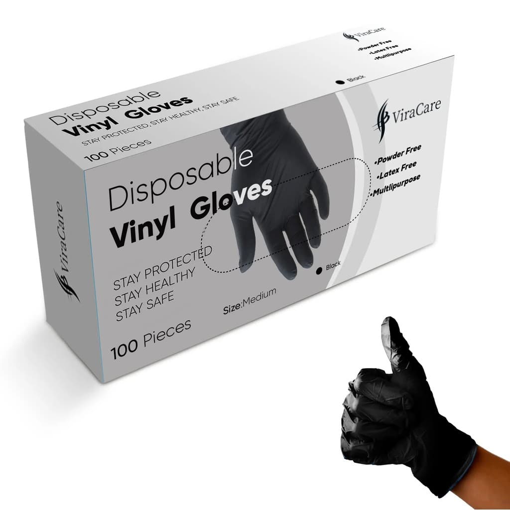 Luvas Descartáveis De Vinil , S , M , L , XL (Qty : 100)