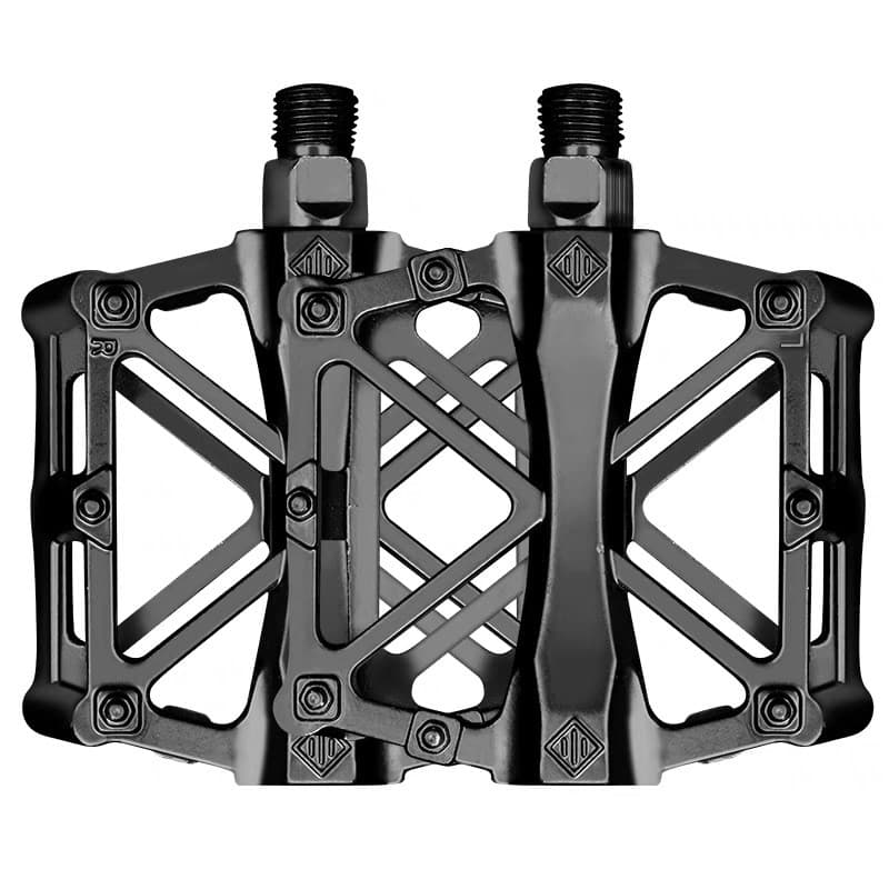 ((Bicicleta) Pedal em forma de X para bicicleta de montanha Material de liga de alumínio ampliado Pedal todo em alumínio