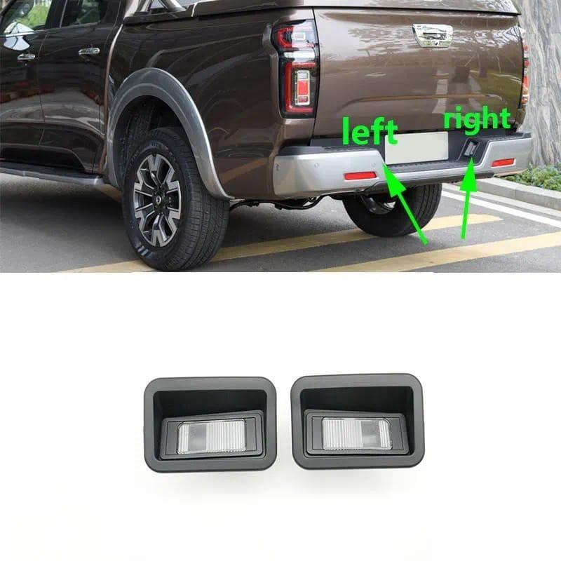 Para Great Wall GWM POER PAO Cannon Pickup 2019 2020 2021 Amortecedor Traseiro Do Carro Lâmpada De Luz Da Placa De Licen