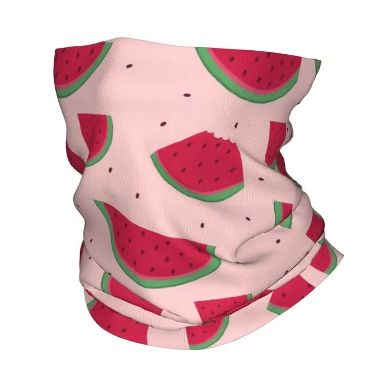 Bonito Verão Frutas Melancia Bandana Pescoço Gaiter Impresso Balaclavas Rosto Cachecol Headwear Correndo Para Homens Mul
