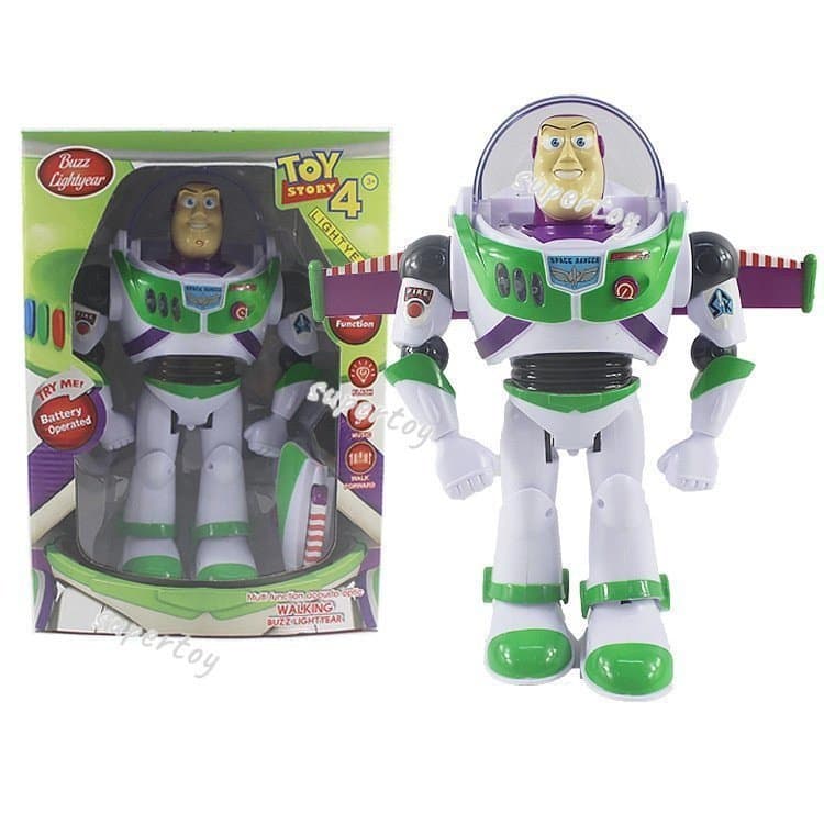 Toy Story 5 Woody Buzz Lightyear Brinquedo Musical/Luminoso com Asas Boneco Articulado Presente de Aniversário para Cria