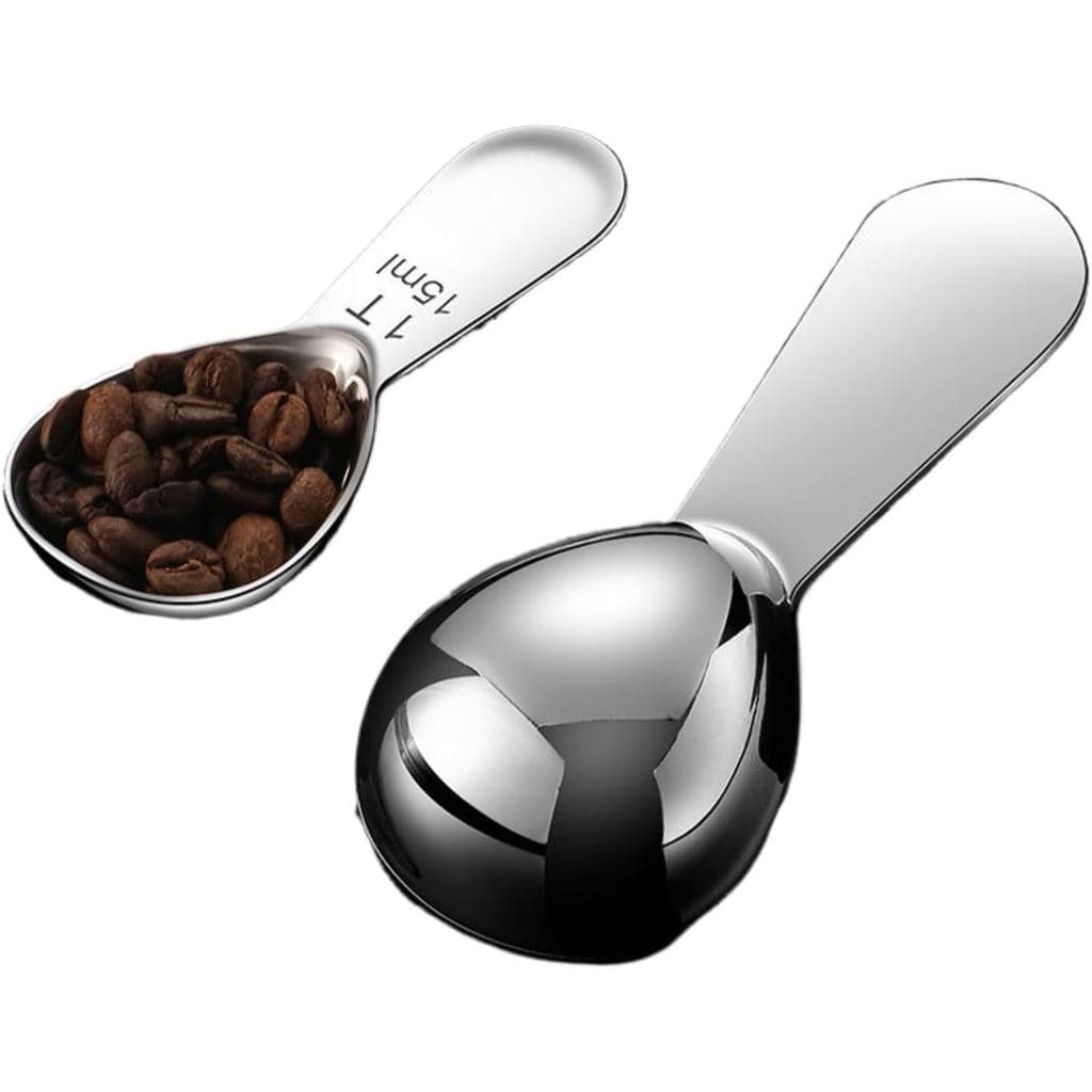 Colher medidora de grãos de café, colheres de sopa de aço inoxidável com cabo longo, colheres, colher de servir, colher