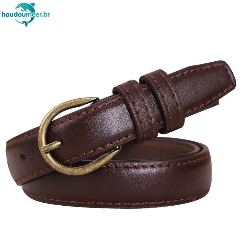 Cinto Feminino Macio E Moderno HOUDO Com Anel Circular Agulha De Metal Bule Jeans
