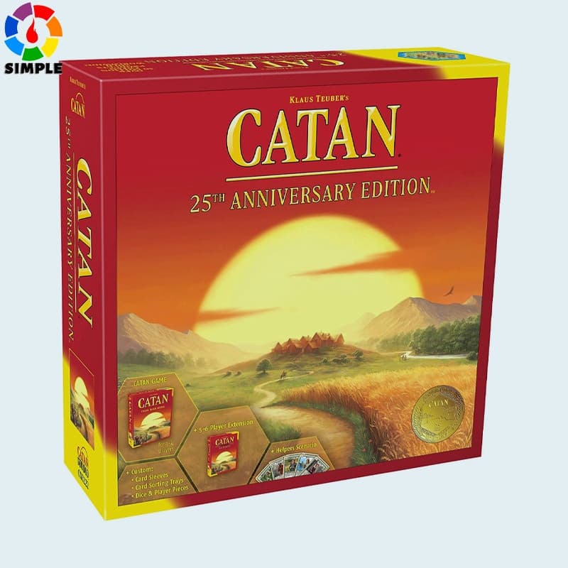 CATAN Board Game 25th Anniversary Edition Includes The Base Game and The 5-6 Player Extension
