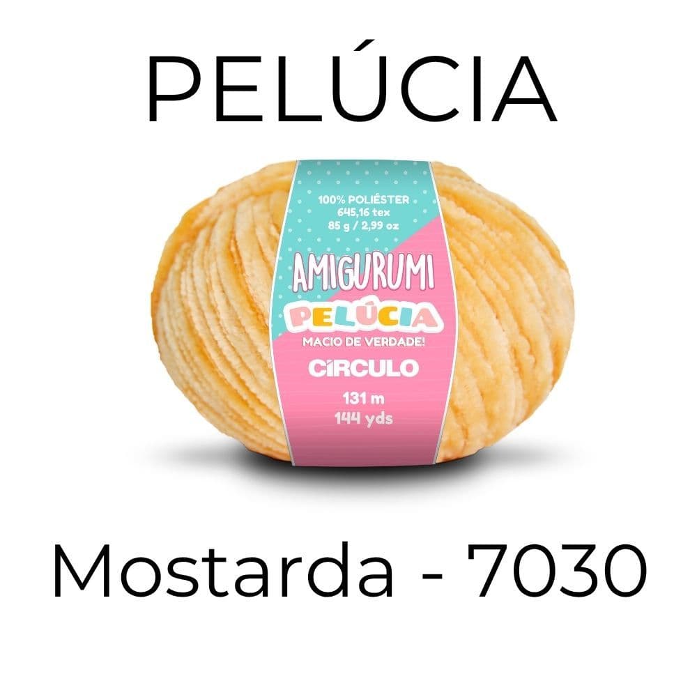 Fio Pelucia Linha Amigurumi Circulo – Cor Mostarda 7030