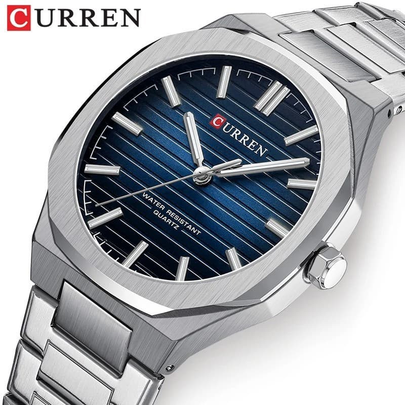 Relógio de Quartzo Elegante Masculino CURREN 8456 com Pulseira Substituível, Presente Empresarial XLOK GGTZ