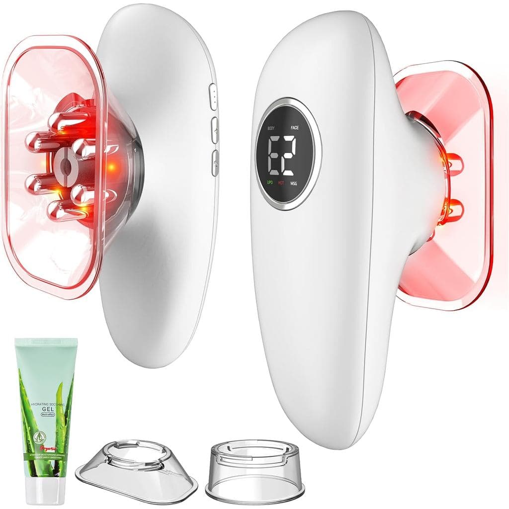 Máquina de Escultura Corporal 4 em 1 CENXIGO - Massageador de Drenagem Linfática com 4 Funções Ajustáveis: Aquecimento,