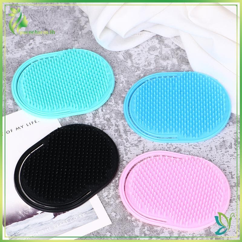 [Beleza] 1 Pcs Poeta Viagem Pente De Cabelo Escova Homens Barba Bigode Palma Massagem No Couro Cabeludo
