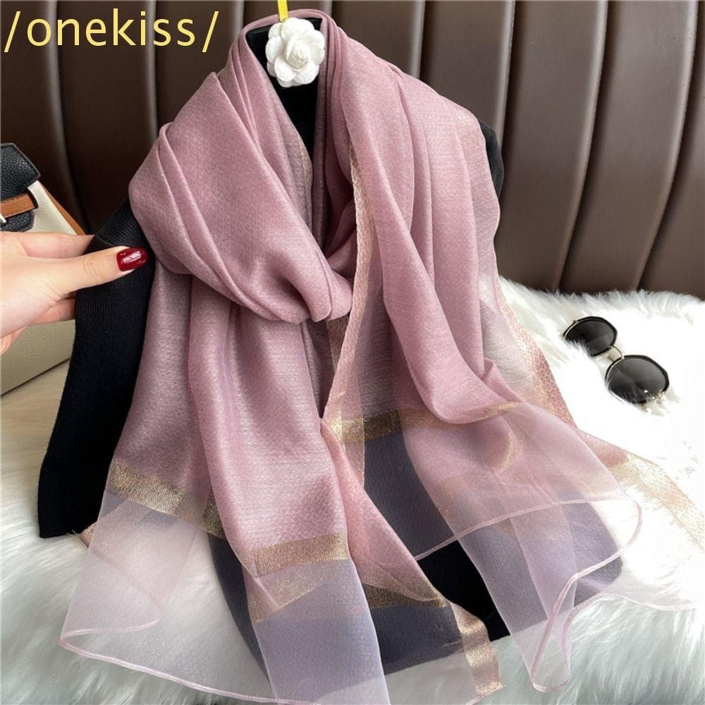 KISS1 Lenço De Seda De Organza , Xales Sólidos Elegantes De Cor Sólida , Grande De Luxo De 180 * 70 Cm