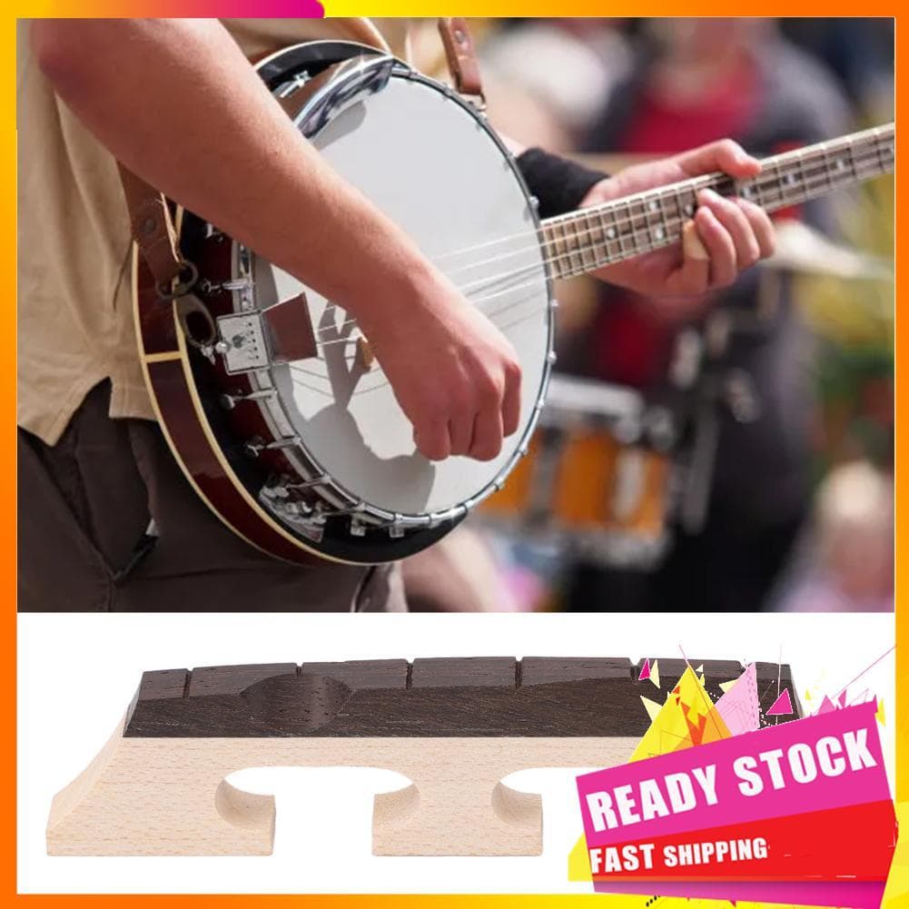 Gfgfgfgg Ponte banjo de 6 cordas peças universais de bordo de ébano de 3 pernas para acessórios banjolele