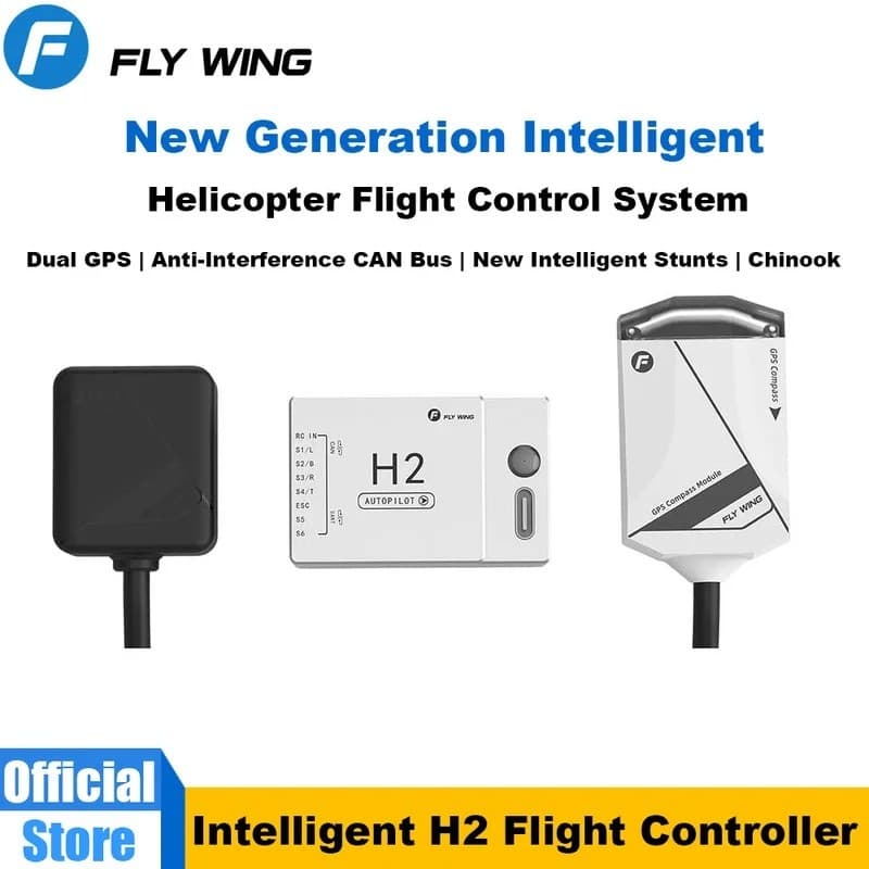 Flywing H2 Helicóptero Controle De Vôo FBL Giroscópio H1 Versão Atualizada Sistema De Inteligente PTXE