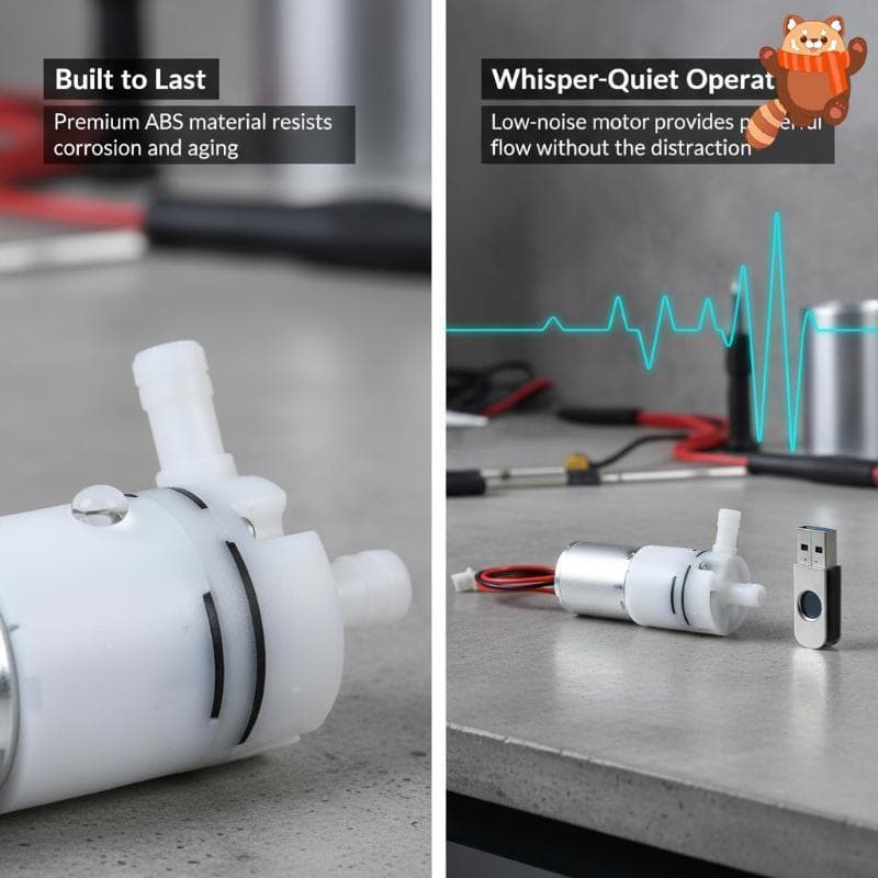 [AP] Mini Bomba De Água Com Motor 370 De Fluxo Grande DC 12V-24V De Alta Elevação Para Dispensador De Aquário DIY Circul