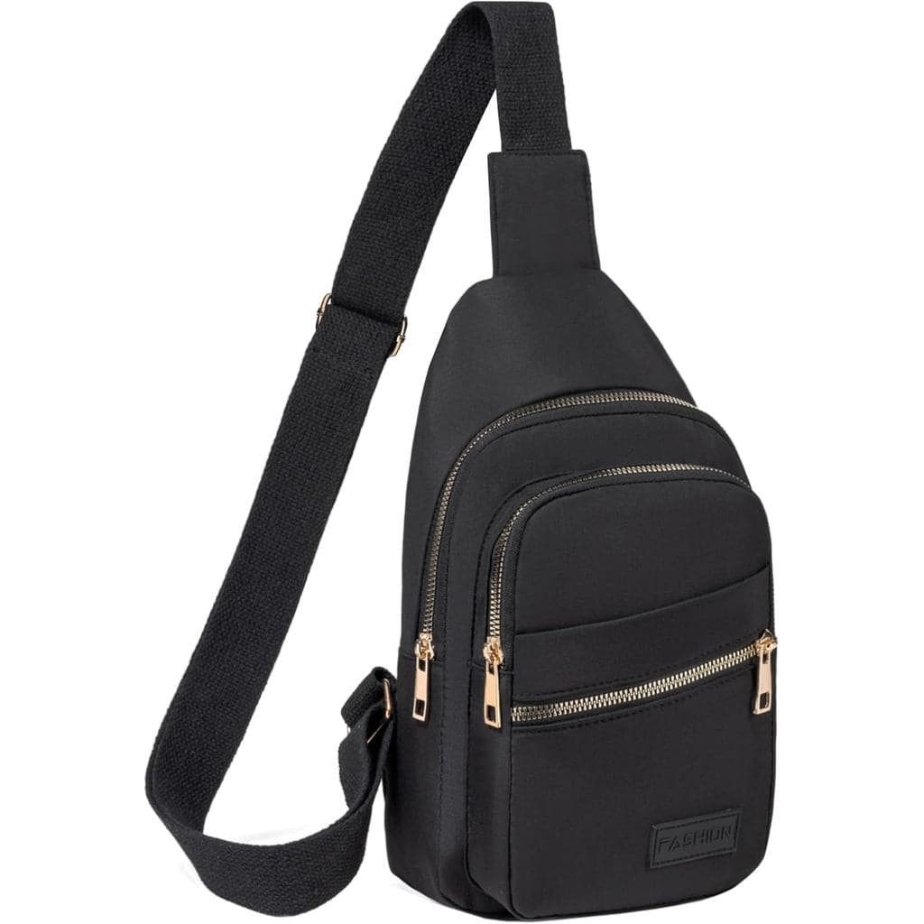 Bolsa Transversal Pequena, Bolsa de Ombro, Bolsas Transversais para Mulheres, Mochila de Ombro Estilosa - Preta