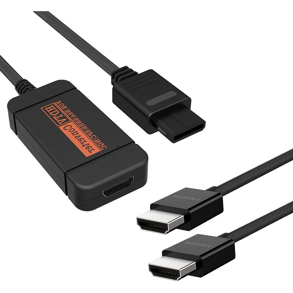Adaptador HDMI para N64, Adaptador de Cabo HDMI para N64/Gamecube/SNES/SFC com Conversor HDMI e Interruptor 4:3/16:9