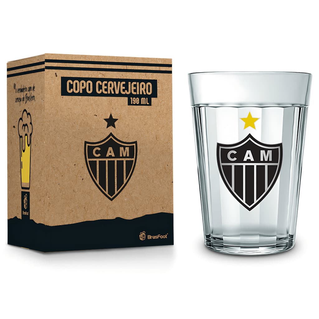 Copo Americano 190ML - Times -  Brasfoot - ATLETICO