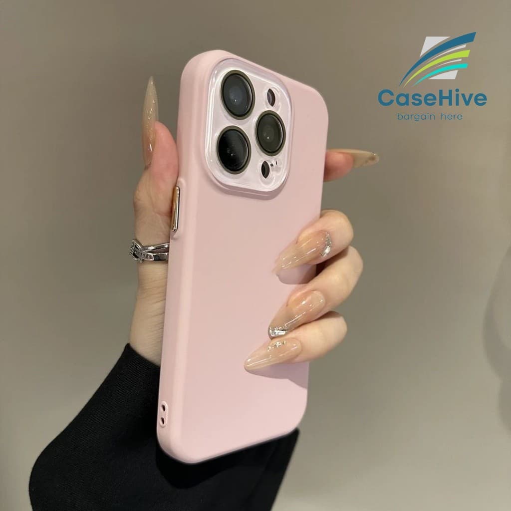 Capa De Telefone De Silicone Luxuosa Com Sensação De Pele Fosca Para iPhone 17 16 15 14 13 12 Pro Max 14 15 Plus Câmera