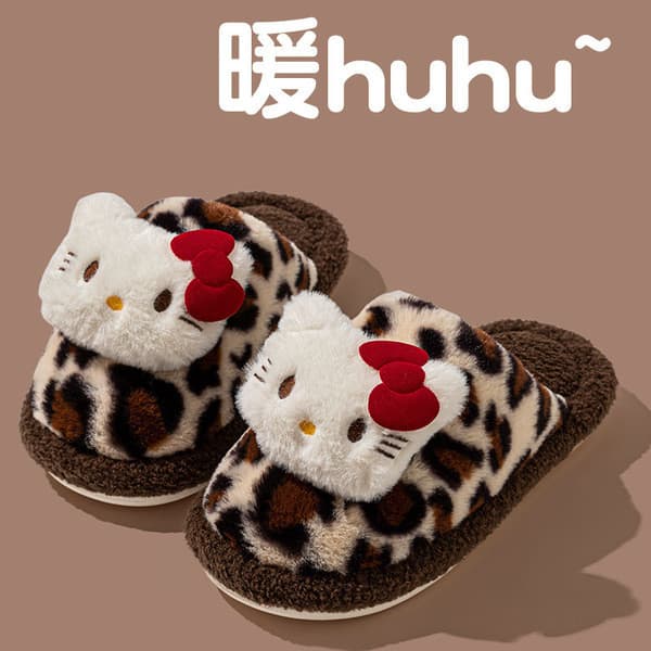 | slippers | ♝Bonito KT gato chinelos de algodão feminino casa chinelos de algodão feminino forro chinelos de algodão ma