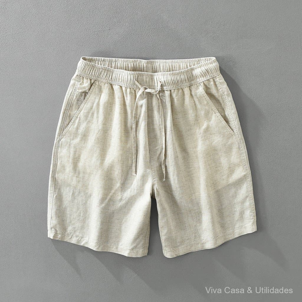 Promoção Imperdível no Brasil ⭐ 3615 Calças casuais masculinas de linho estilo japonês old money, calças de moda soltas,
