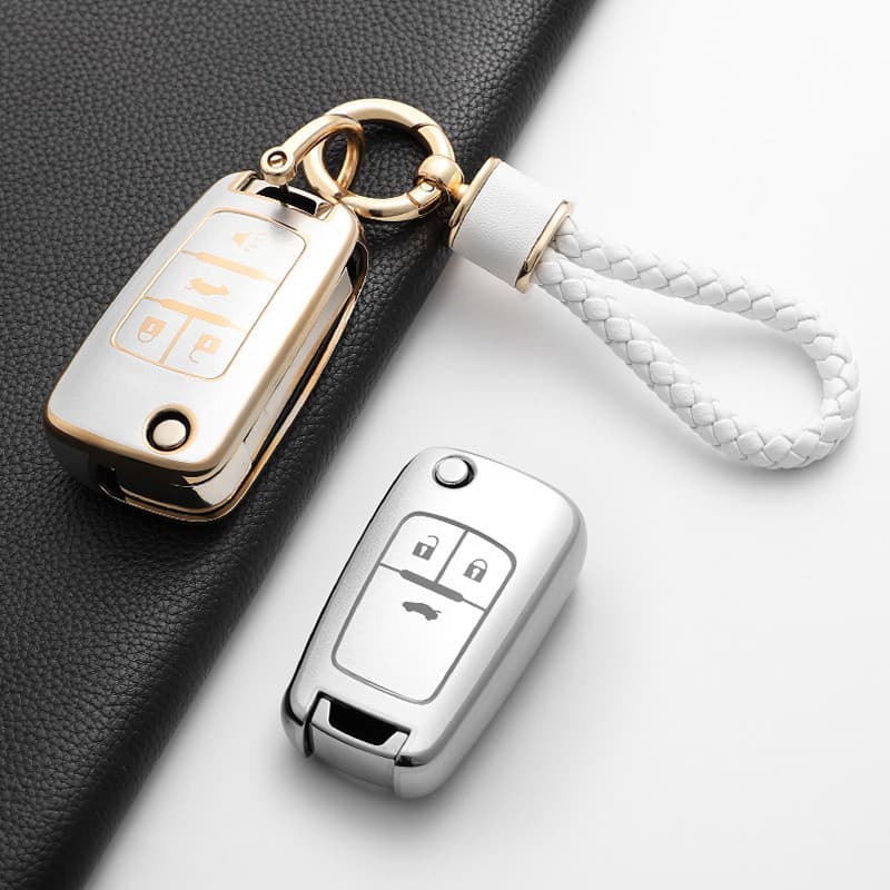 Capa de Chave de Carro em TPU Macio, Chevrolet Cruze Aveo Trax Vela Malibu Captiva Opel Vauxhall Astra J Corsa Insignia