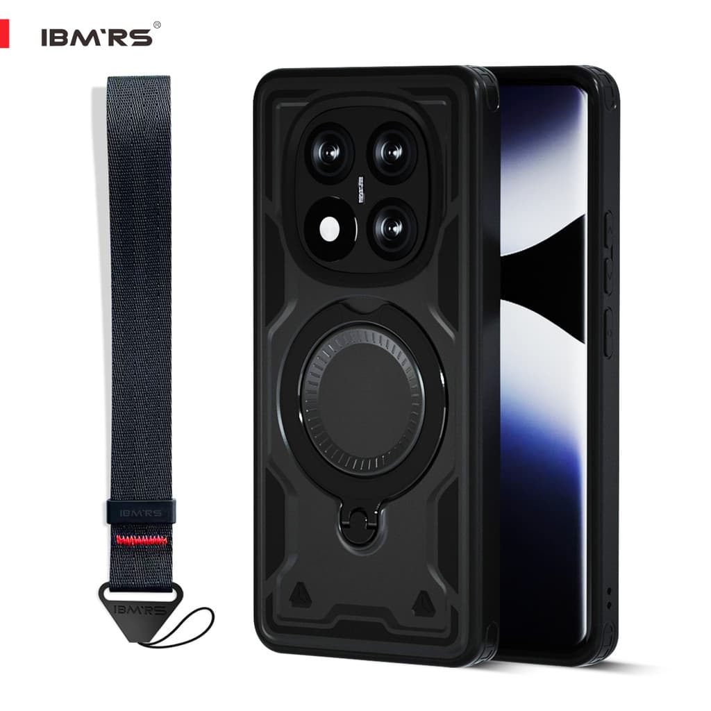 Capa IBMRS Para Redmi Note 15 Pro , Magnética À Prova De Choque Com Suporte E Alça , PC Híbrido + TPU Robusto