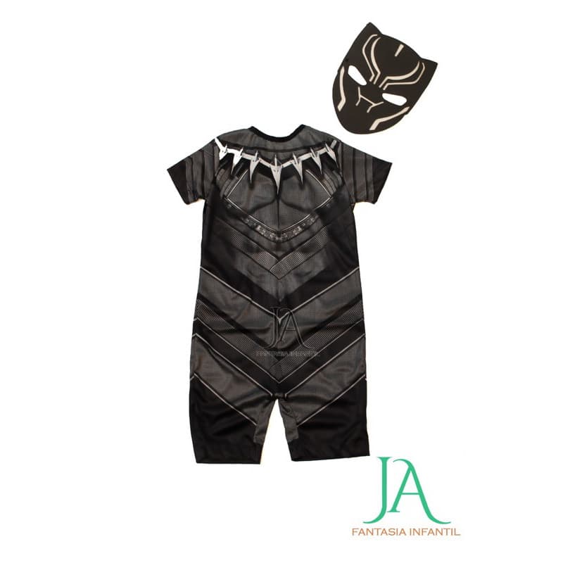PANTERA NEGRA FANTASIA INFANTIL C/ ACESSÓRIO