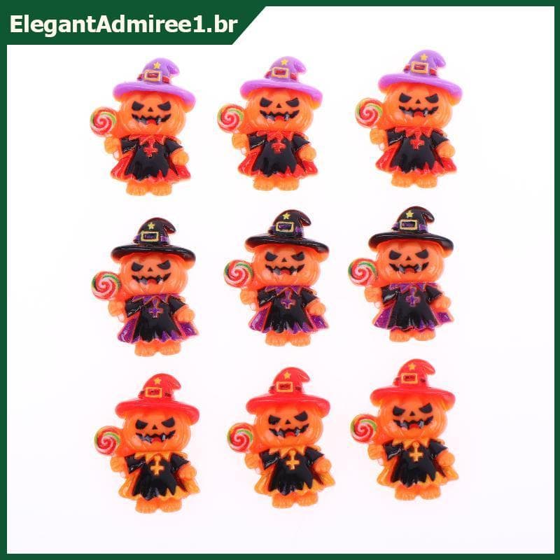 Amuletos De Feiticeiro De Abóbora De Halloween ELEGA , 5 Peças Para Joias DIY E Decoração De Festa