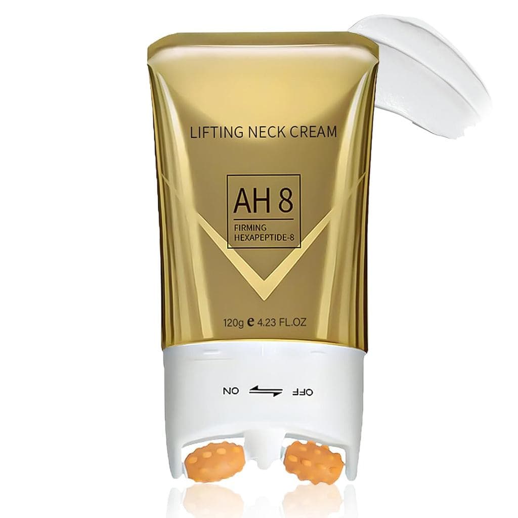 Creme Firmador para Pescoço, Creme Firmador para Pescoço com Rolo AH-8, Loções Firmadoras para Pele Flácida, Cuidado Cor