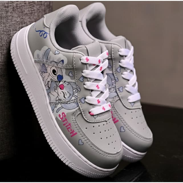 Lançamento - Tênis infantil Stitch Feminino Rosa - Azul - Branco Lilo - 26 ao 33 NOVIDADE ENVIO FULL