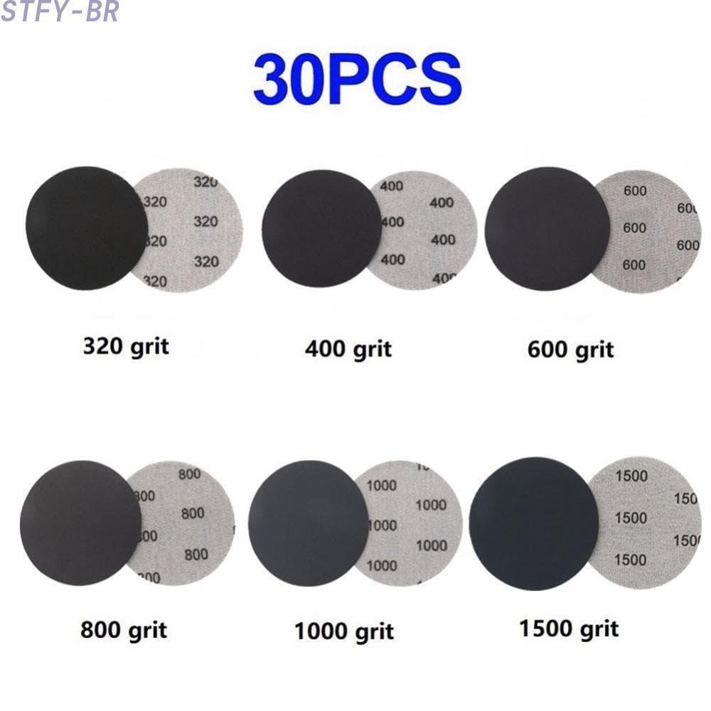 Sandpaper Sheet Sandpaper Wet/Dry 1 Set Fine Grit Grit 320-1500 Hook And Loop（STFY-BR）