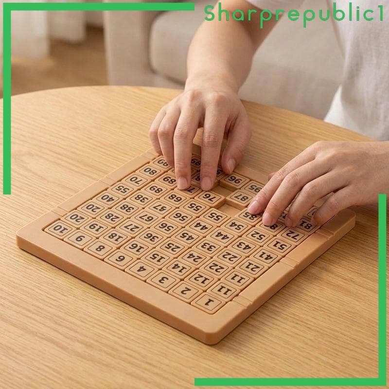 [Sharprepublic1] Slide Number Puzzle Toy Brain Teaser Game Construído Com Material PP Quebra-Cabeça Deslizante Portátil