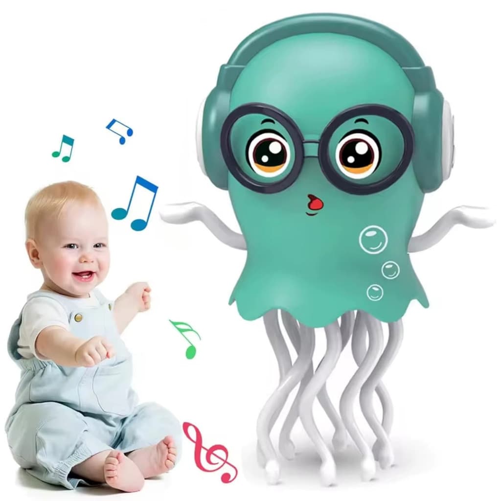 Polvo Dançarino Automático, Brinquedo Educativo que Evita Obstáculos para Crianças-P21 123