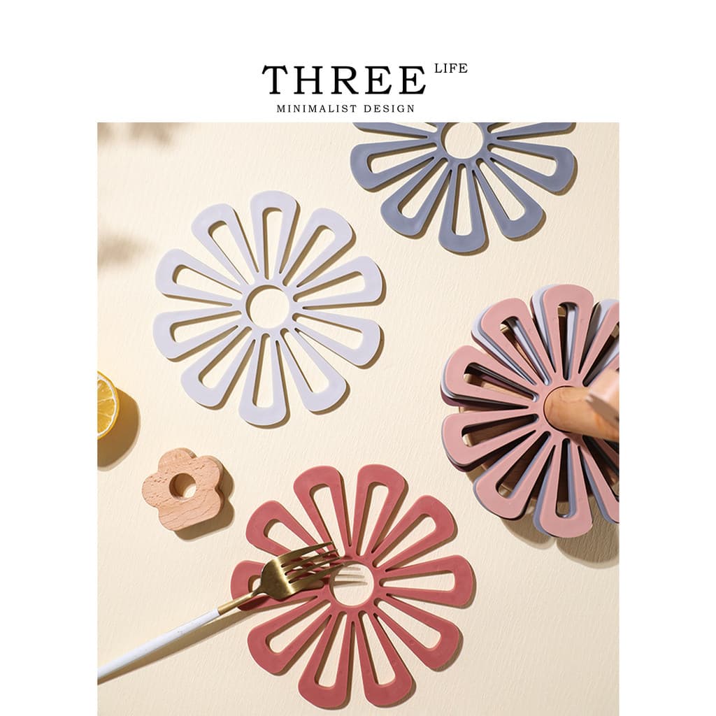 Tlife · Pistil · Placemat Estilo Criativo Nórdico Pot Mat Coaster Anti-escaldante Isolamento Térmico Restaurante Domésti