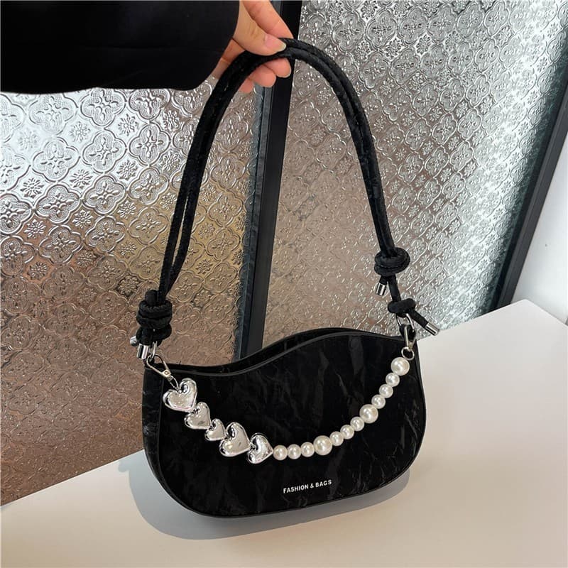 Bolsa pequena quadrada casual e elegante para mulheres, bolsa de ombro simples e moderna, nova bolsa de ombro minimalist